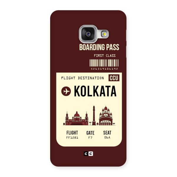 Kolkata Boarding Pass Back Case for Galaxy A3 2016