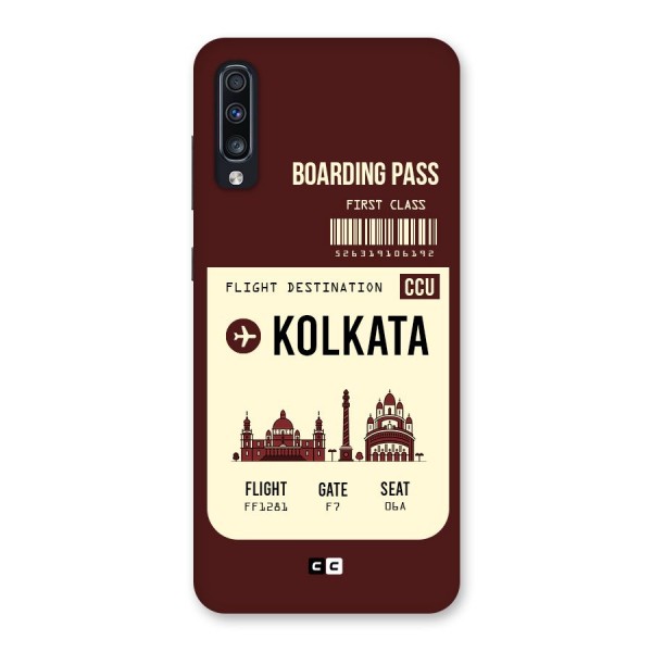 Kolkata Boarding Pass Back Case for Galaxy A70