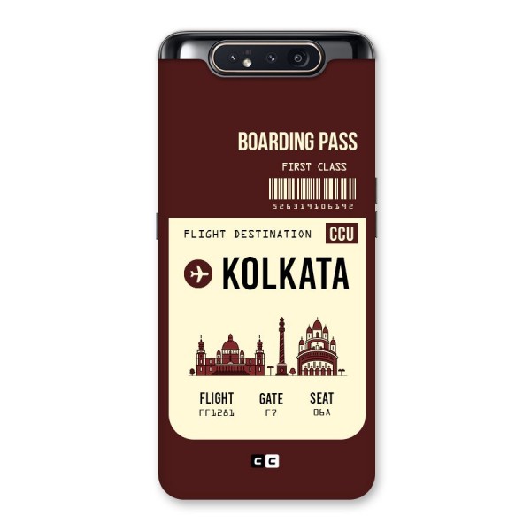 Kolkata Boarding Pass Back Case for Galaxy A80