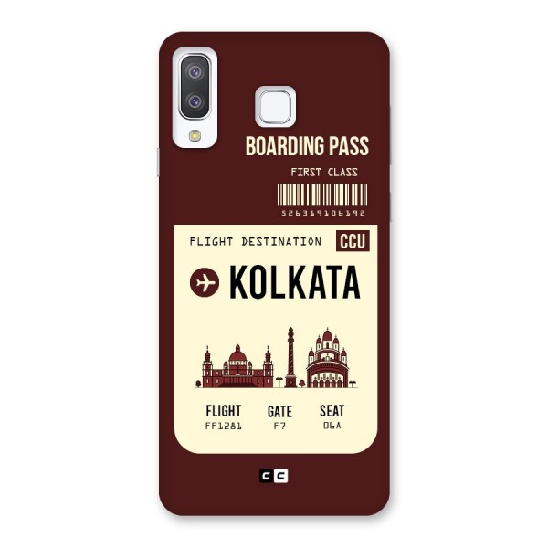 Kolkata Boarding Pass Back Case for Galaxy A8 Star