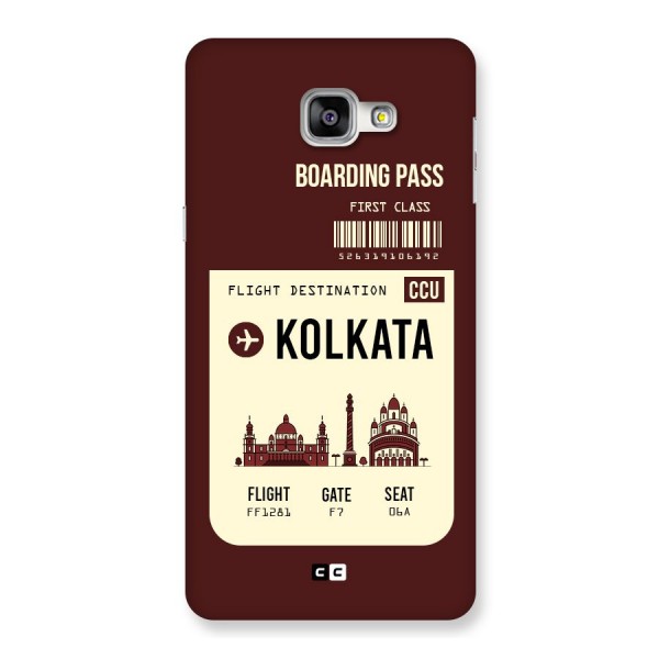 Kolkata Boarding Pass Back Case for Galaxy A9