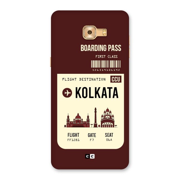 Kolkata Boarding Pass Back Case for Galaxy C9 Pro