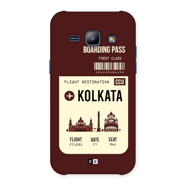 Kolkata Boarding Pass Back Case for Galaxy J1