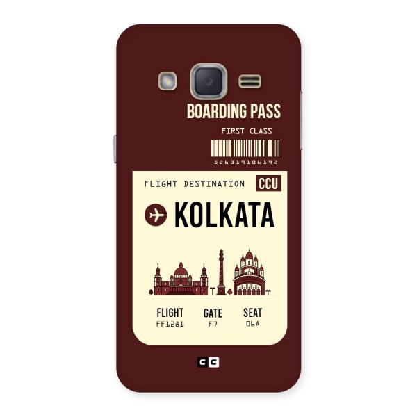 Kolkata Boarding Pass Back Case for Galaxy J2