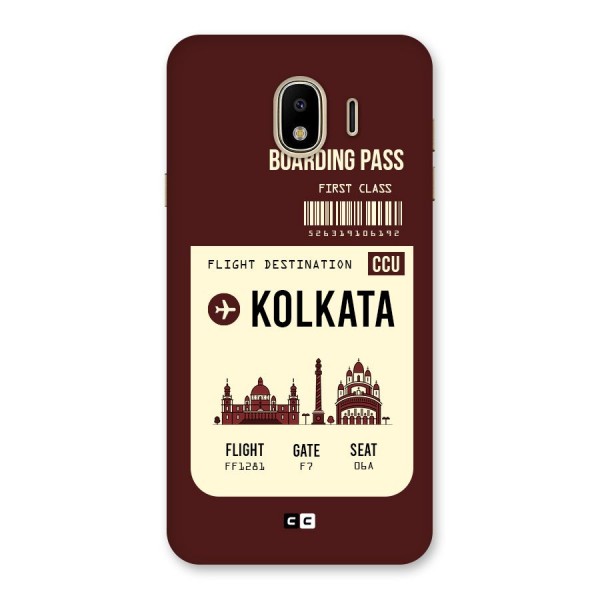 Kolkata Boarding Pass Back Case for Galaxy J4