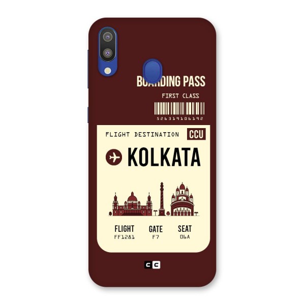 Kolkata Boarding Pass Back Case for Galaxy M20