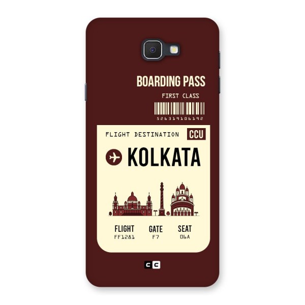 Kolkata Boarding Pass Back Case for Galaxy On7 2016