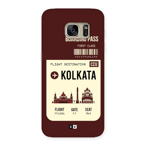Kolkata Boarding Pass Back Case for Galaxy S7
