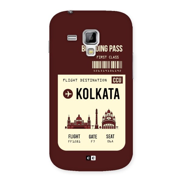 Kolkata Boarding Pass Back Case for Galaxy S Duos