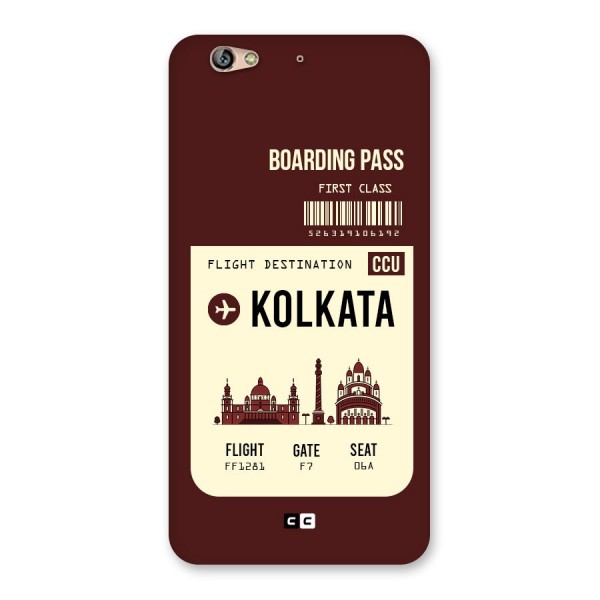 Kolkata Boarding Pass Back Case for Gionee S6