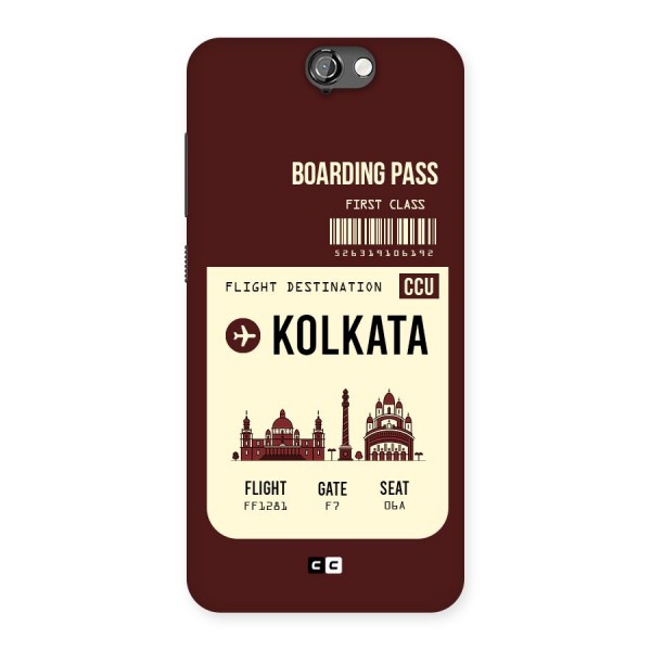 Kolkata Boarding Pass Back Case for HTC One A9