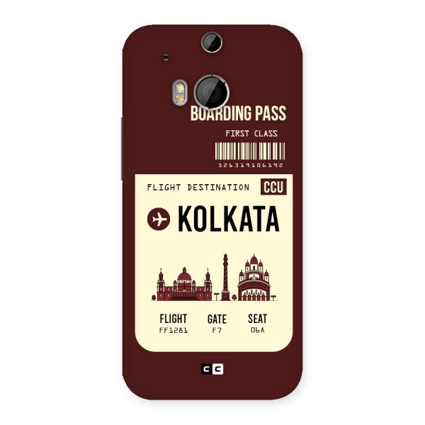 Kolkata Boarding Pass Back Case for HTC One M8