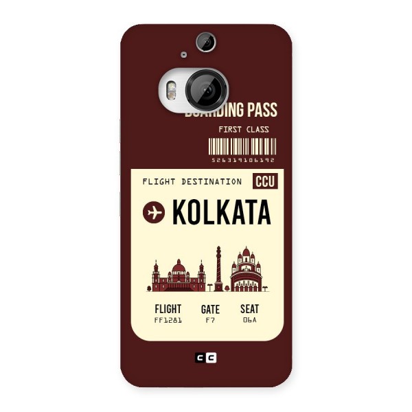 Kolkata Boarding Pass Back Case for HTC One M9 Plus