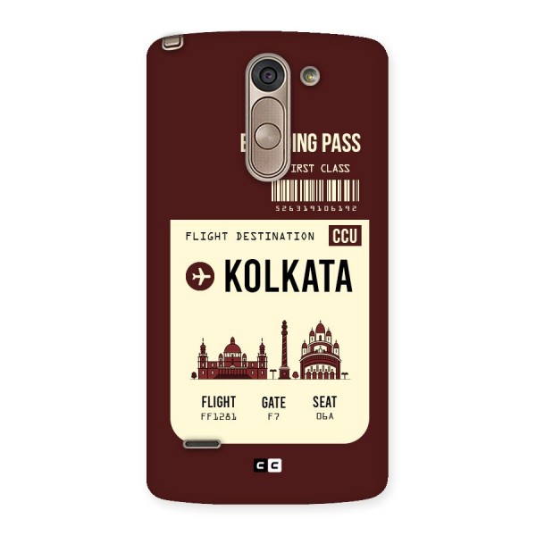 Kolkata Boarding Pass Back Case for LG G3 Stylus