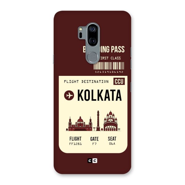 Kolkata Boarding Pass Back Case for LG G7