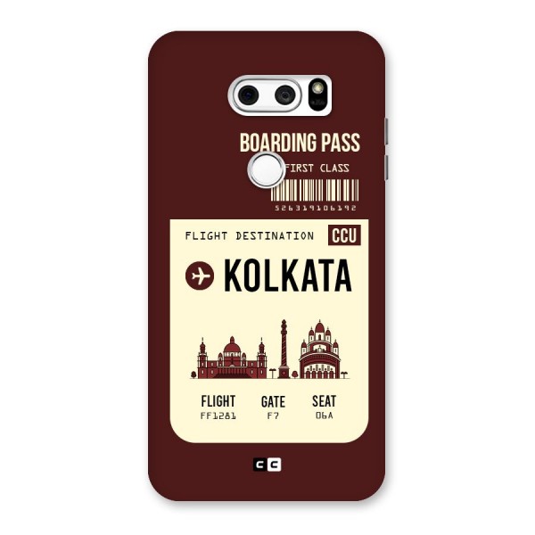Kolkata Boarding Pass Back Case for LG V30