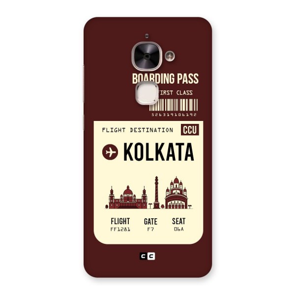 Kolkata Boarding Pass Back Case for Le 2