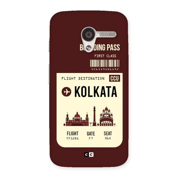 Kolkata Boarding Pass Back Case for Moto X