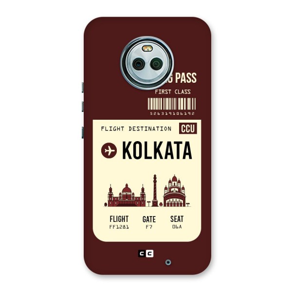 Kolkata Boarding Pass Back Case for Moto X4