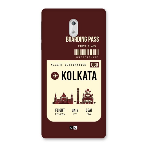 Kolkata Boarding Pass Back Case for Nokia 3