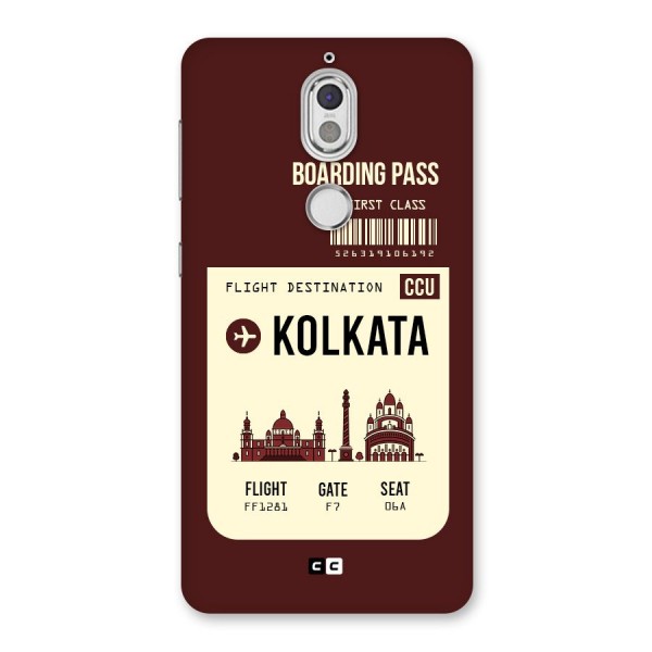Kolkata Boarding Pass Back Case for Nokia 7
