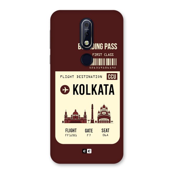 Kolkata Boarding Pass Back Case for Nokia 7.1