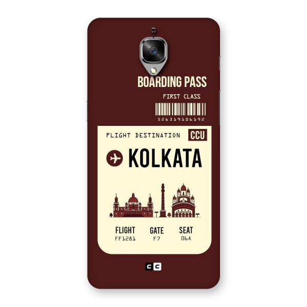 Kolkata Boarding Pass Back Case for OnePlus 3