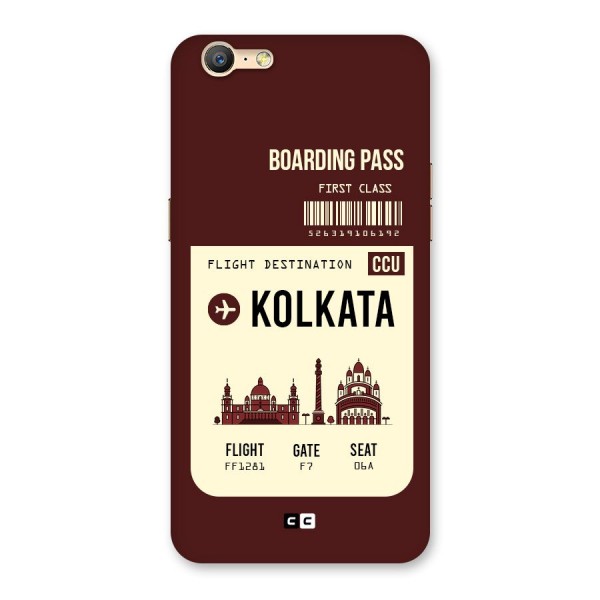 Kolkata Boarding Pass Back Case for Oppo A39