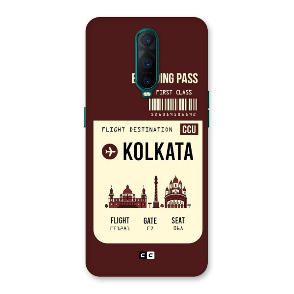 Kolkata Boarding Pass Back Case for Oppo R17 Pro