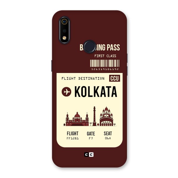 Kolkata Boarding Pass Back Case for Realme 3i