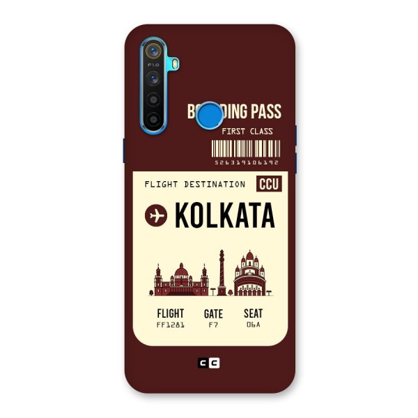 Kolkata Boarding Pass Back Case for Realme 5