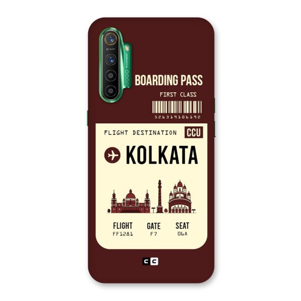 Kolkata Boarding Pass Back Case for Realme X2