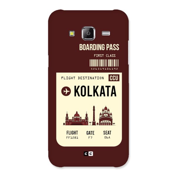 Kolkata Boarding Pass Back Case for Samsung Galaxy J5
