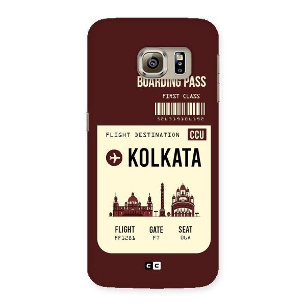 Kolkata Boarding Pass Back Case for Samsung Galaxy S6 Edge