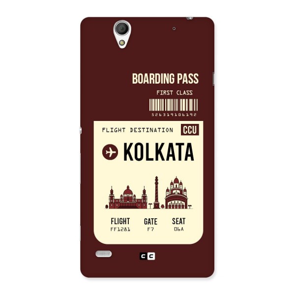 Kolkata Boarding Pass Back Case for Sony Xperia C4