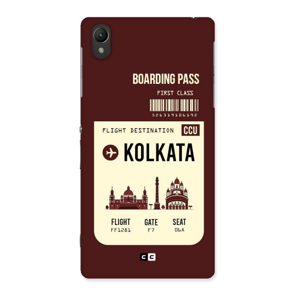 Kolkata Boarding Pass Back Case for Sony Xperia Z2