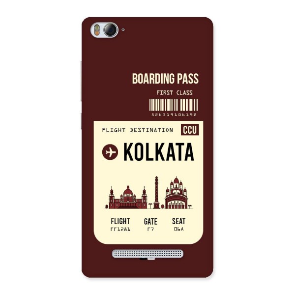 Kolkata Boarding Pass Back Case for Xiaomi Mi4i
