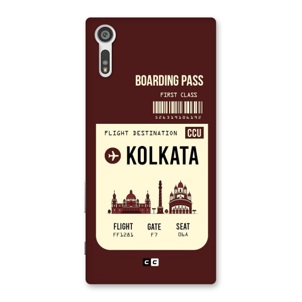 Kolkata Boarding Pass Back Case for Xperia XZ
