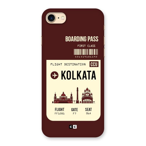 Kolkata Boarding Pass Back Case for iPhone 7