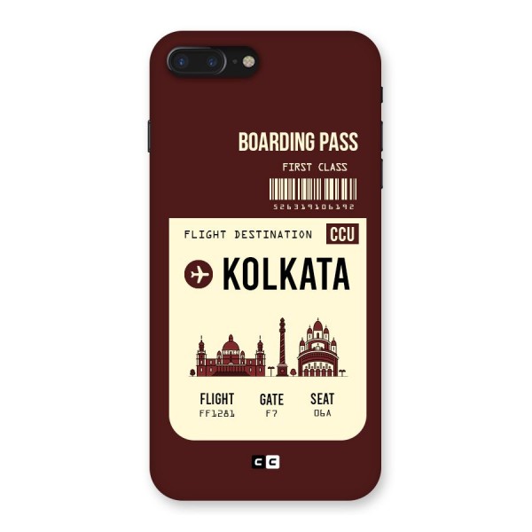 Kolkata Boarding Pass Back Case for iPhone 7 Plus