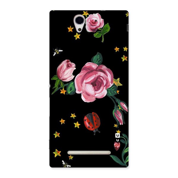 Ladybird And Floral Back Case for Sony Xperia C3