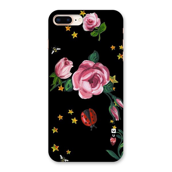Ladybird And Floral Back Case for iPhone 8 Plus