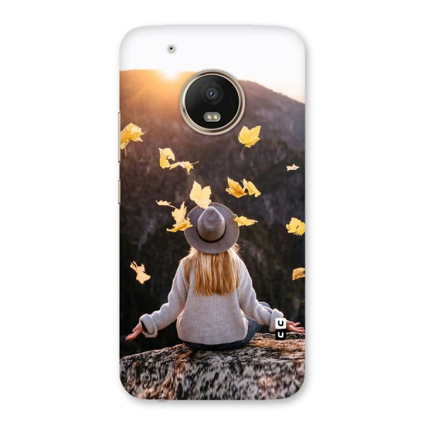 Leaf Rain Sunset Back Case for Moto G5 Plus