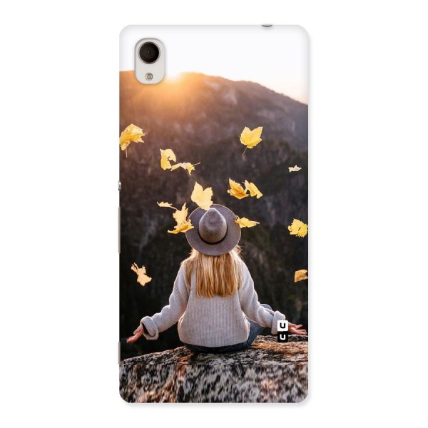 Leaf Rain Sunset Back Case for Sony Xperia M4