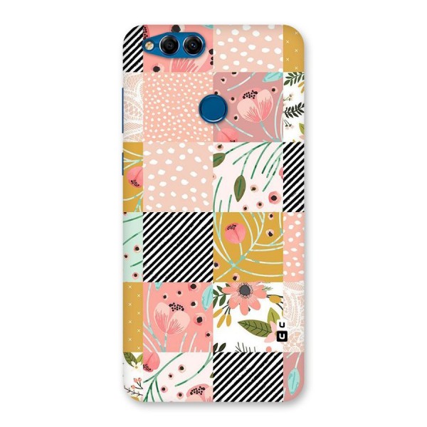 Leaf Stripe Polka Back Case for Honor 7X