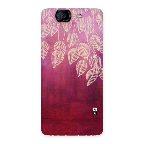 Leafy Outline Back Case for Canvas Knight A350