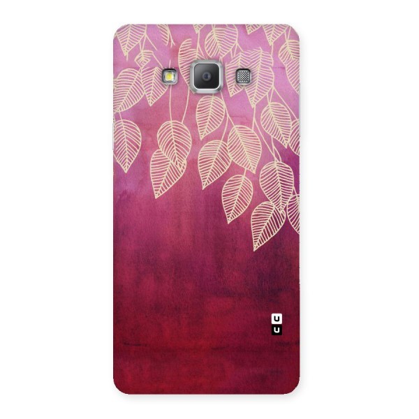 Leafy Outline Back Case for Galaxy A7