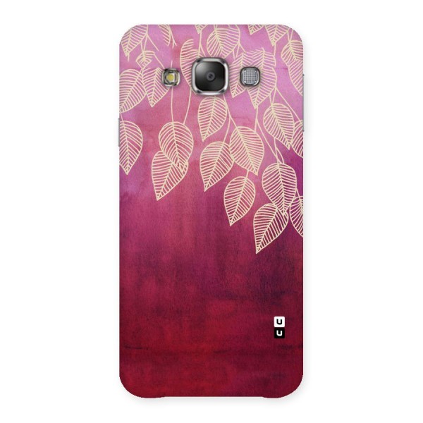 Leafy Outline Back Case for Galaxy E7