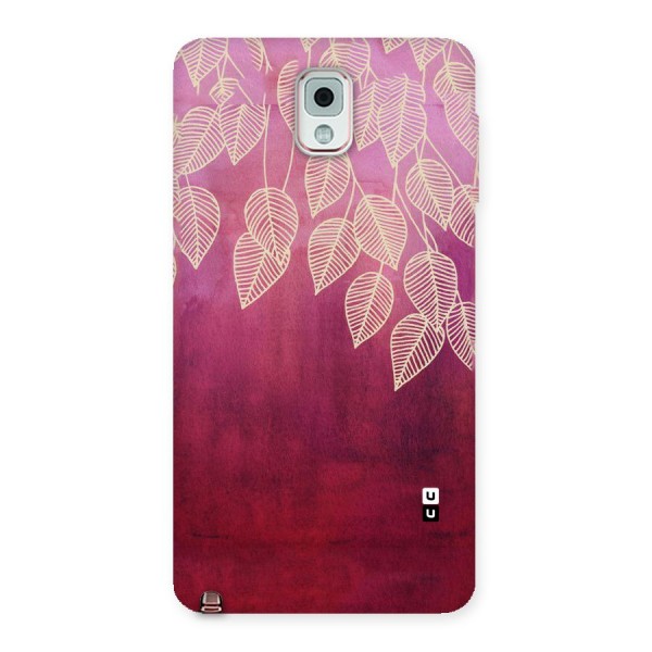 Leafy Outline Back Case for Galaxy Note 3