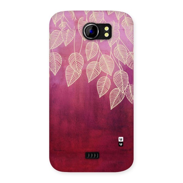 Leafy Outline Back Case for Micromax Canvas 2 A110